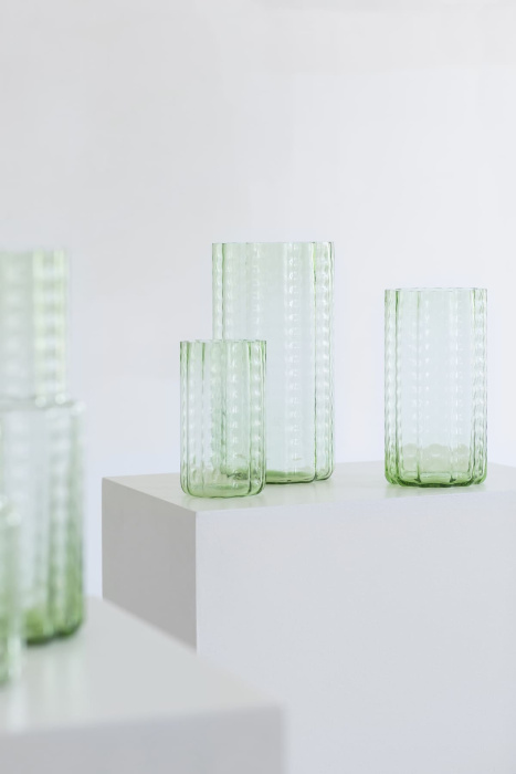 Ваза Vase Waves Green Transparent, Serax