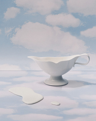 Соусник Gravy boat Lips white Les Objets Mouleversants 