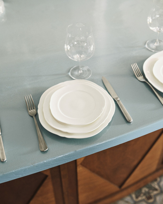 Набор из 4-х тарелок Breakfast Plate White Silhouette, Serax