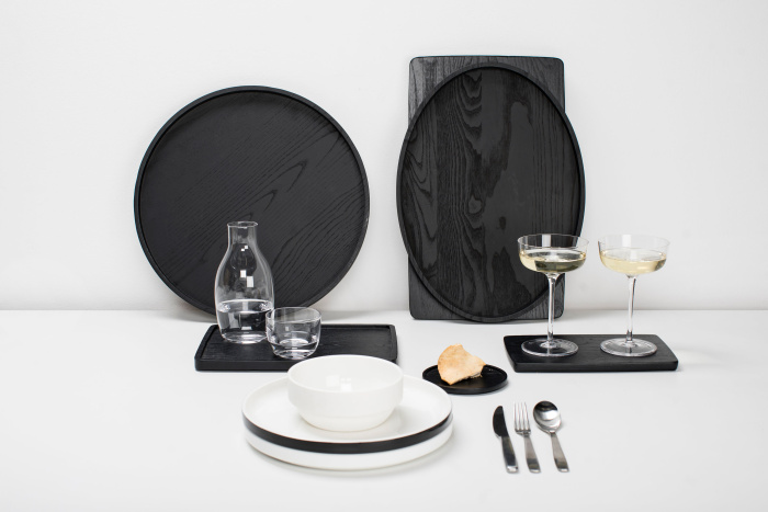 Набор из 4-х тарелок Plate Low White Matt Passe-Partout by Vincent Van Duysen, Serax