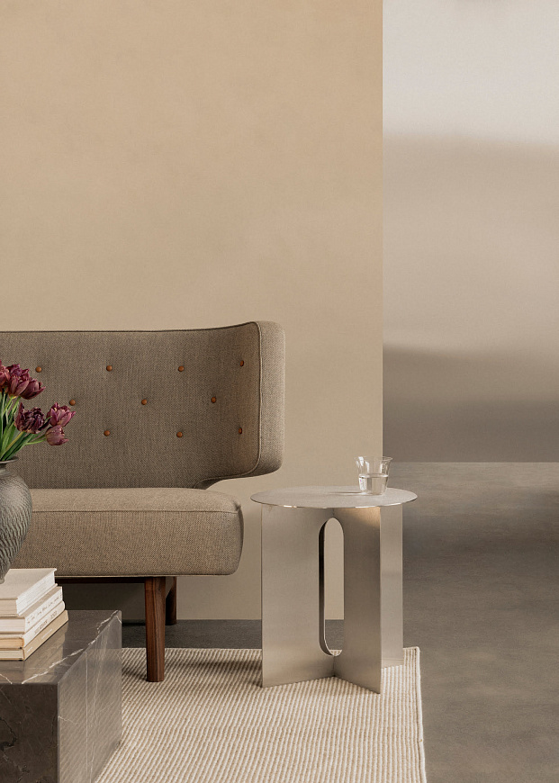 Стальной приставной столик Androgyne Side Table, Steel Base, Audo Copenhagen (ex. Menu)