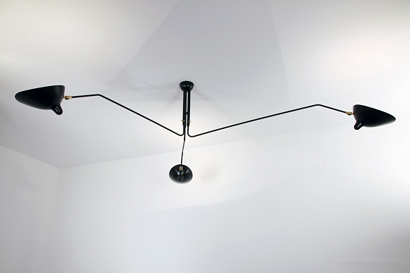 Подвесной светильник Three-Arm Ceiling Lamp, Serge Mouille