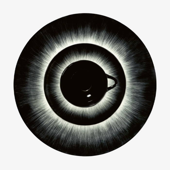 Блюдце Plate, 17.5, Dé Off-White/Black by Ann Demeulemeester, Serax