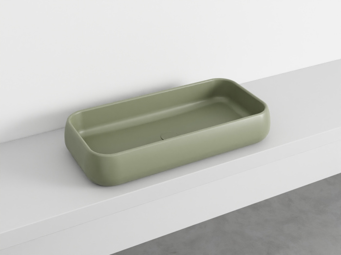 Накладная раковина Shui Rectangular On Top Washbasin 80, Cielo