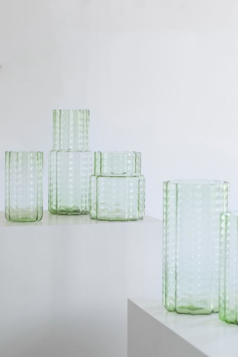 Ваза Vase Waves Green Transparent, Serax