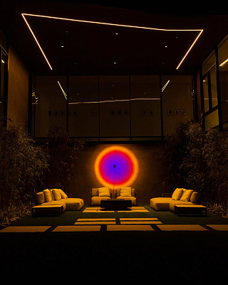 Уличный напольный светильник с поворотным механизмом Giga Outdoor 