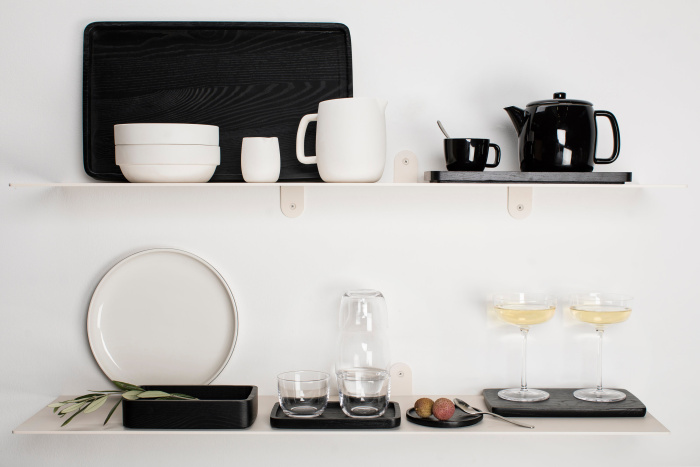 Набор их 4-х чашек для эспрессо Espresso Cup Black Glazed Passe-Partout by Vincent Van Duysen, Serax