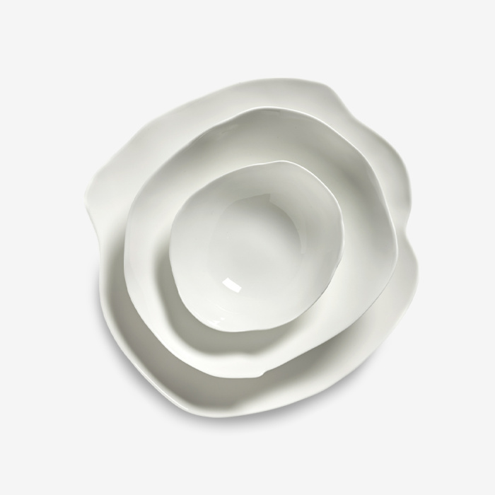 Сервировочная тарелка Serving Plate Heaven Round White Perfect Imperfection, Serax