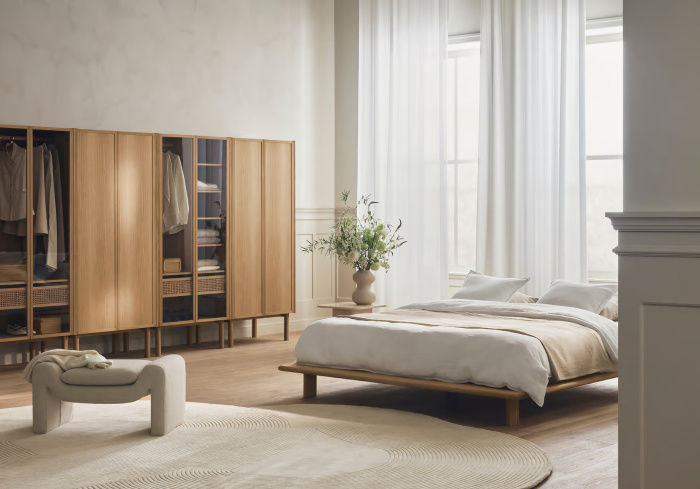 Стеллаж Cana Wardrobe w. glass doors, Bolia