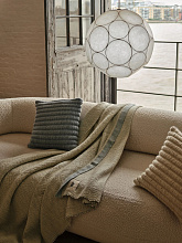 Подушка Ridge 45x45 cm Light Blue Cotton Wool-Mix, Tom Dixon