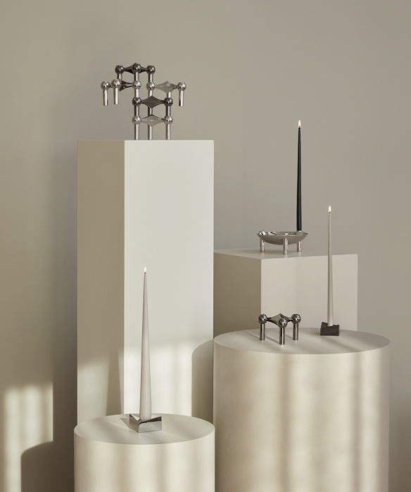 Подсвечник Stoff Nagel Reflect Candle Holder, Chrome, STOFF Nagel