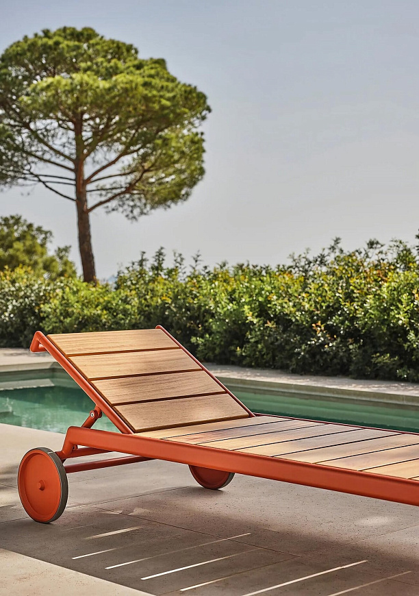 Уличный шезлонг Atlante Light / Wood, Flexform