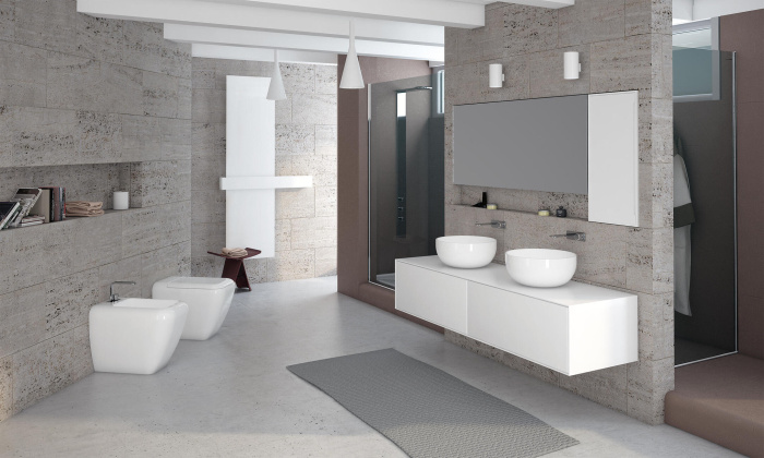 Напольный унитаз Shui Back To Wall WC, Cielo