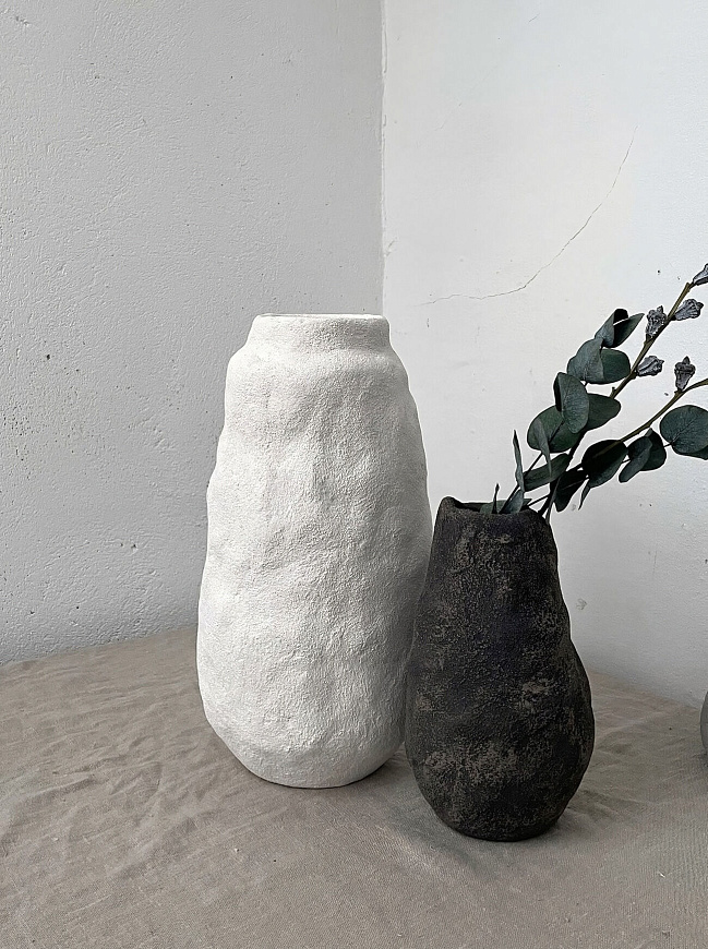 Скульптурная ваза из бетона, Marina Zaitseva