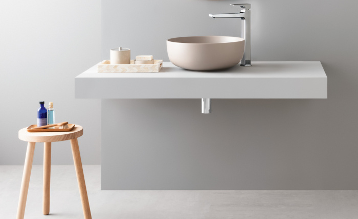 Накладная раковина без перелива Era Small On Top Bowl Ø40, Cielo