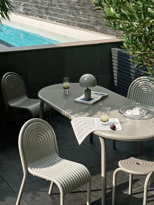 Уличный стул Groove Side Putty, Tom Dixon