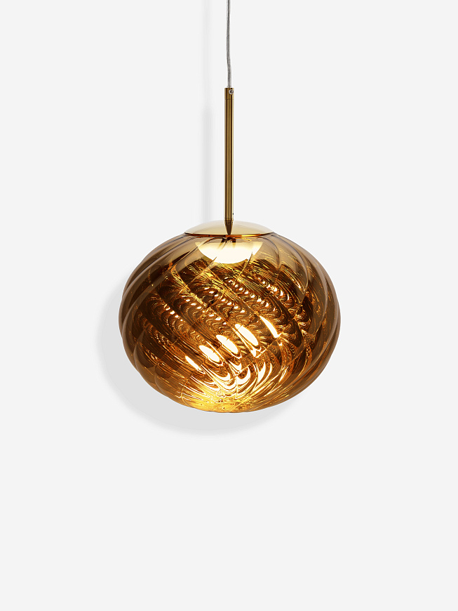 Подвесной светильник Whirl Medium Gold, Tom Dixon