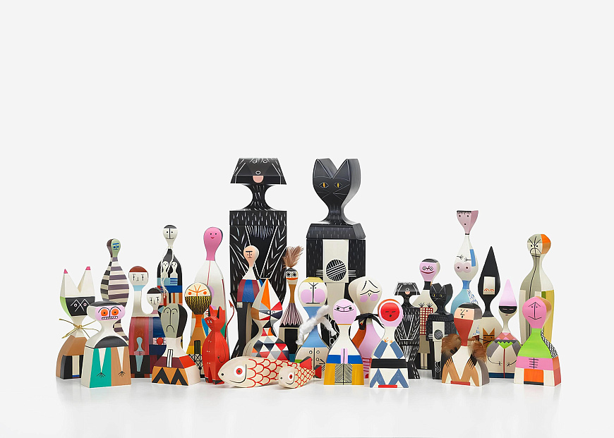 Скульптура Girard Wooden Doll Cat Large, Vitra
