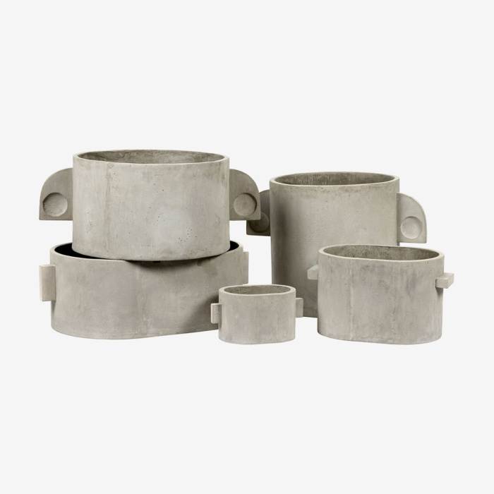 Кашпо Flowerpot Art Deco Grey by Marie Michielssen, Serax