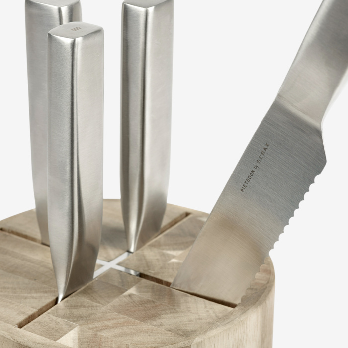 Набор ножей Knife Set With Wooden Knife Block Base, Serax
