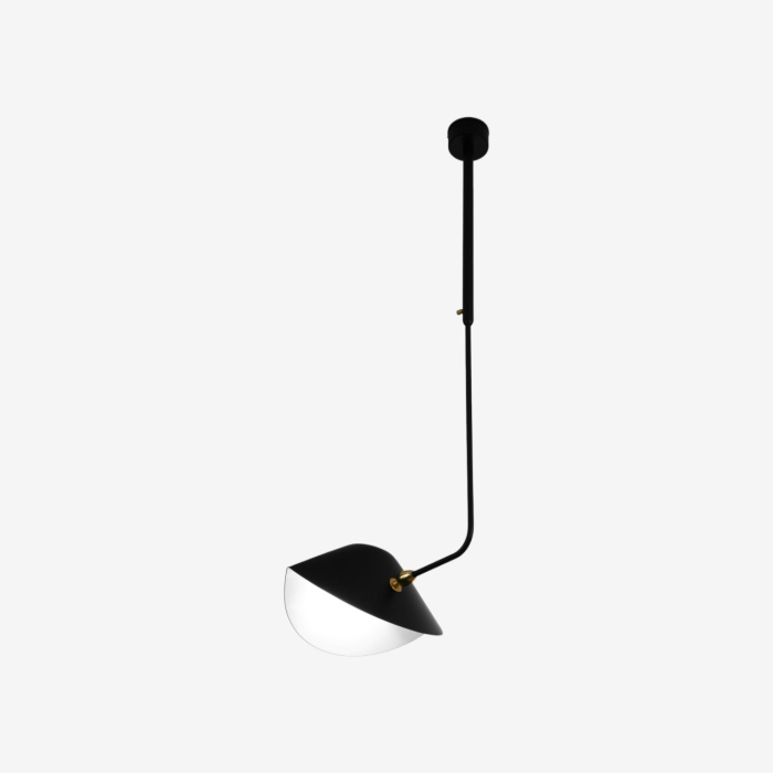 Подвесной светильник Curved Library Ceiling Lamp, Serge Mouille