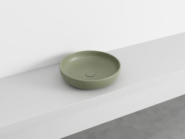 Накладная раковина без перелива Shui On Top Bowl Without Overflow Ø45, Cielo