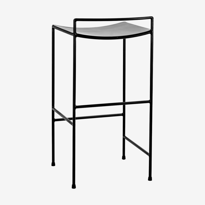 Барный стул Bar Stool Metal Black Nello Metal Sculptures, Serax