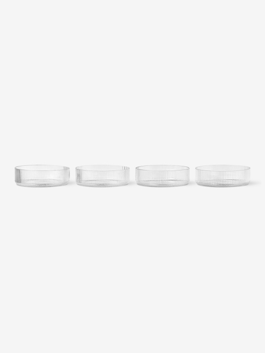 Набор из 4-х сервировочных тарелок Ripple Serving Bowls – Set of 4, Ferm Living