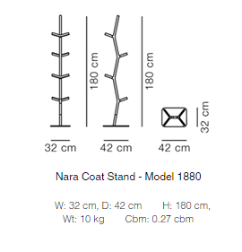 Схема Вешалка Nara Coat Stand, Fredericia