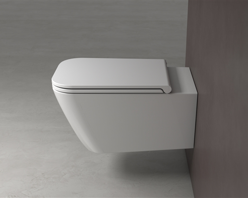 Подвесной унитаз Stone безободковый с сиденьем, Ceramica Globo