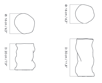 Схема Ваза Collapse Vase, Audo Copenhagen (ex. Menu)