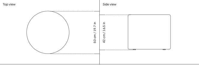 Схема Пуф Bon Pouf Round, Hem