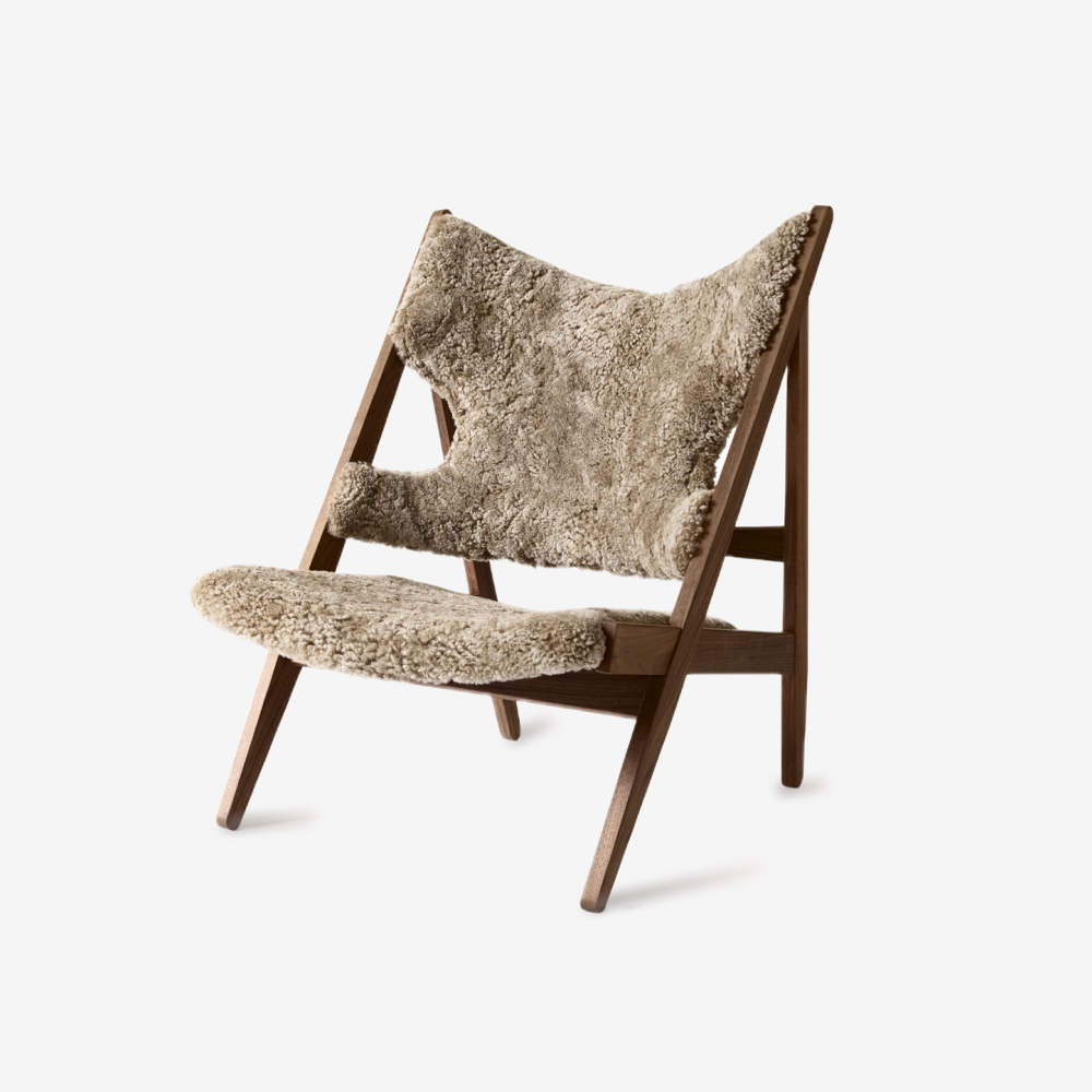 Кресло Knitting Lounge Chair, Sheepskin