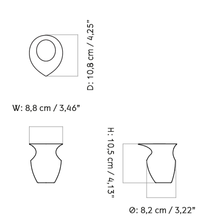 Схема Молочник Etruscan Jug, Audo Copenhagen (ex. Menu)